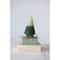 Hello Honey® 8.75" Frosted Green Ombre Glass Tree with Seed Beads